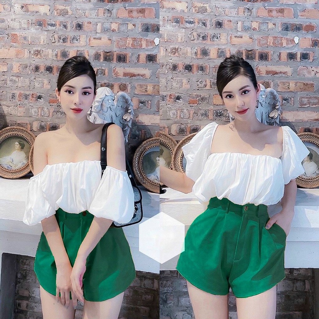 jum đùi nữ thời trang tay ngắn có nón chất đũi dày dặn xịn xò m009122