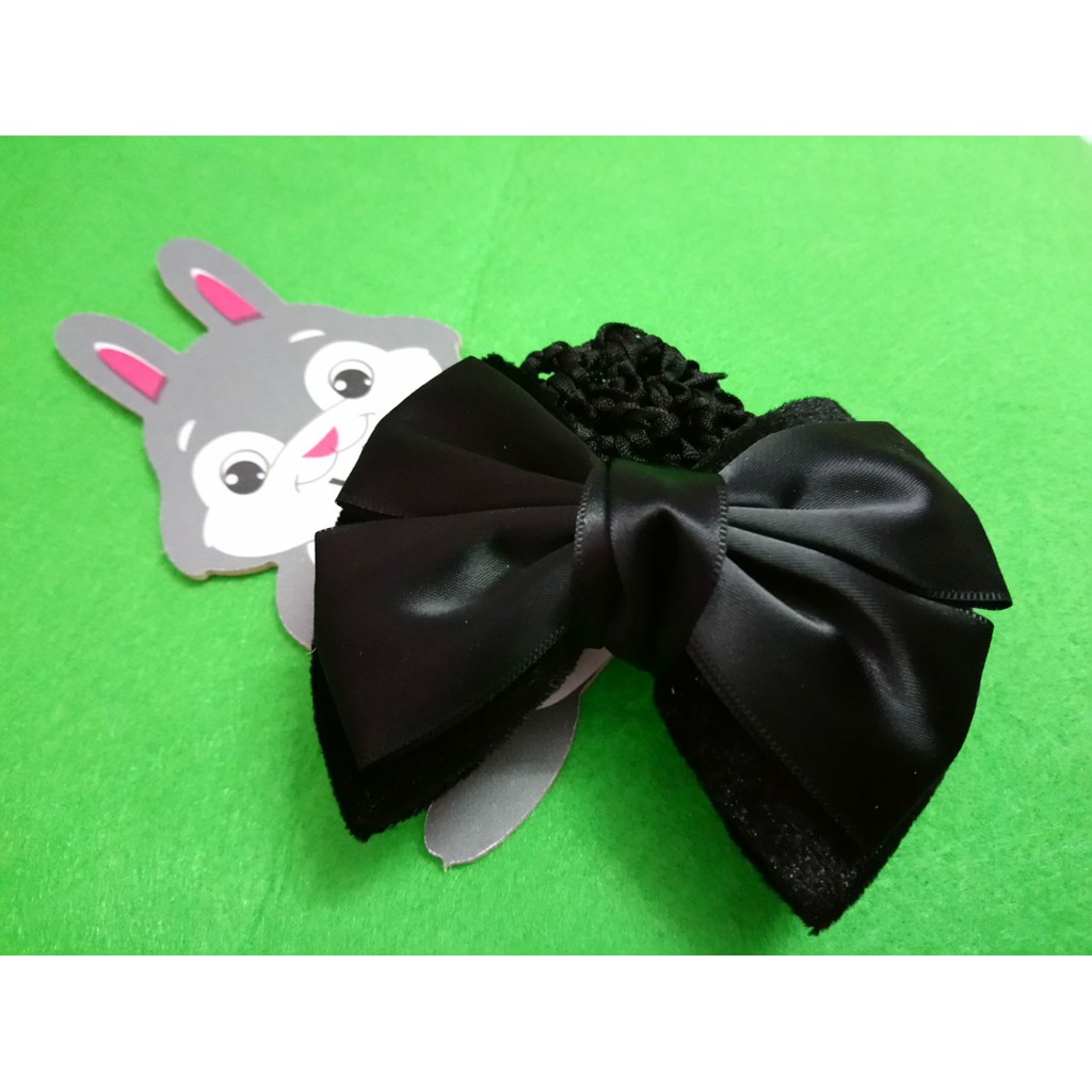 kẹp tóc nơ lớn màu đen đẹp y hình , kèm búi lưới. hàng luôn có sẵn và y hình vì hình shop tự chụp nha