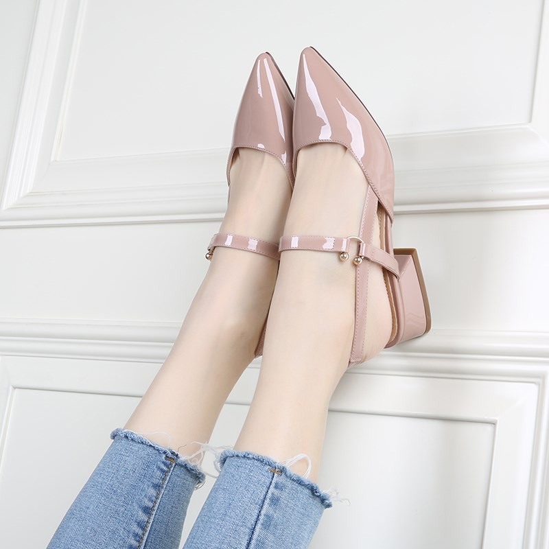 Giày gót kiểu cao 4cm	- CG203
