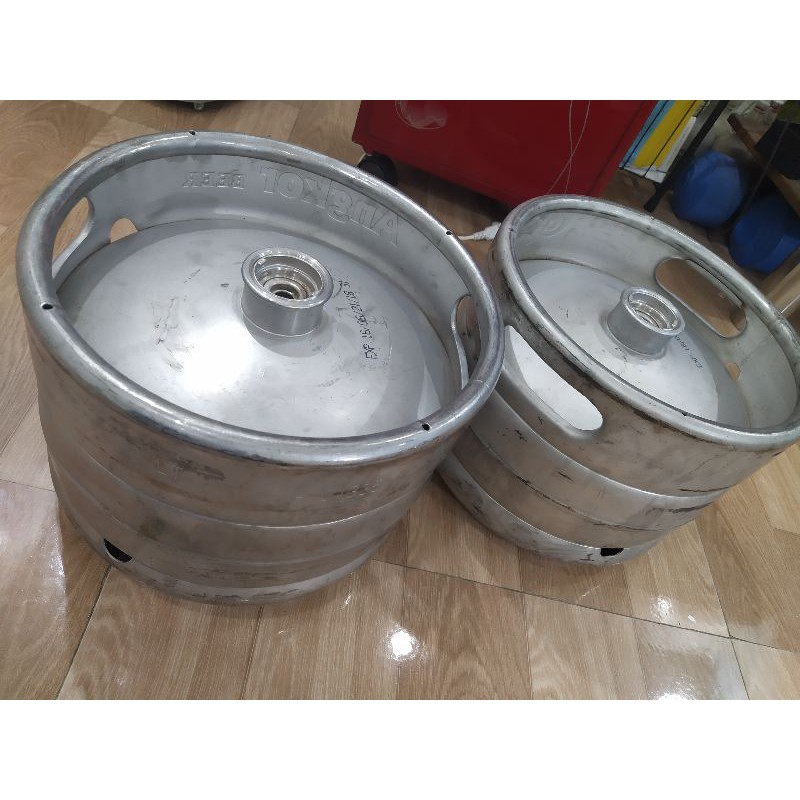 Vỏ keg bia inox 10 lít qua sử dụng