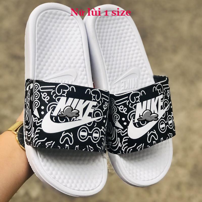 Dép unisex ❤️FREESHIP + Hộp❤️ dép nk quai ngang thể thao nam nữ mk in 𝐍𝐈𝐊𝐄-𝐂𝐚𝐫𝐭𝐨𝐨𝐧 loại 1, tem tag mac đây đủ