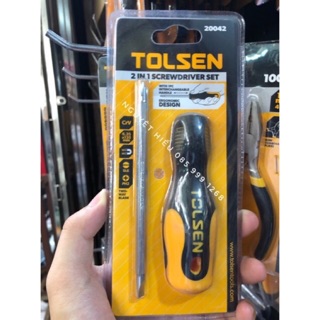 Tua vít 2 trong 1 cán mềm tolsen 20042