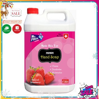 Nước Rửa Tay Premium Hand Soap Mr Fresh Hàn Quốc 5L( Phân phối bởi HANDO )[THƠM -SẠCH]