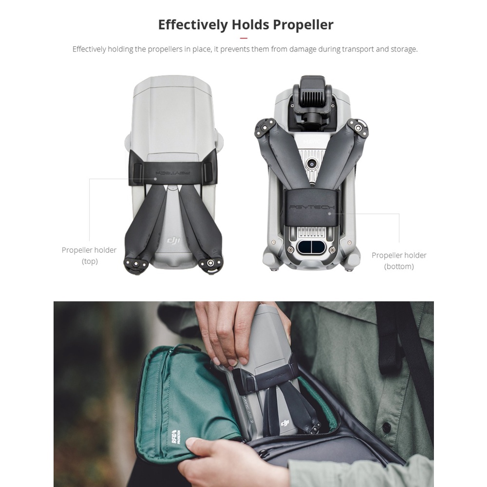 Pgytech Giá Đỡ Bảo Vệ Cánh Quạt Bằng Silicon Cho DJI Mavic Air 2