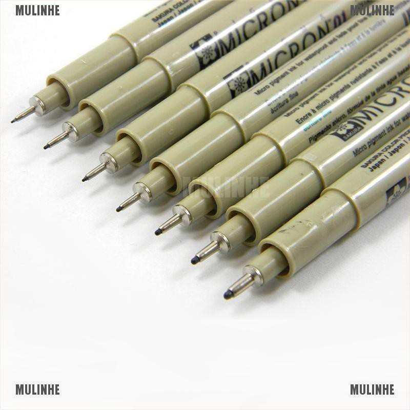 Set 8 Bút Bi Ngòi Mảnh 005 01 02 03 04 05 08
