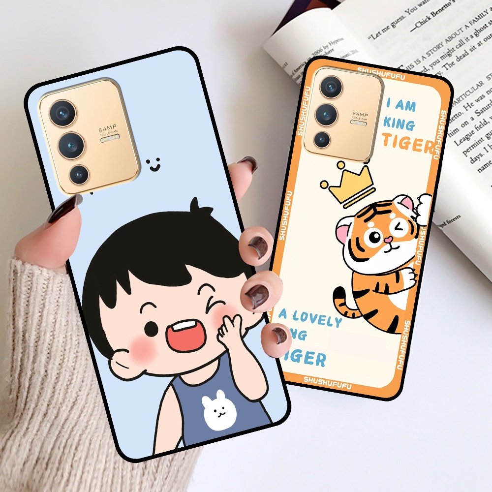 Ốp Vivo V23 in hình mickey, hổ, kingtiger siêu rẻ T19 - T24