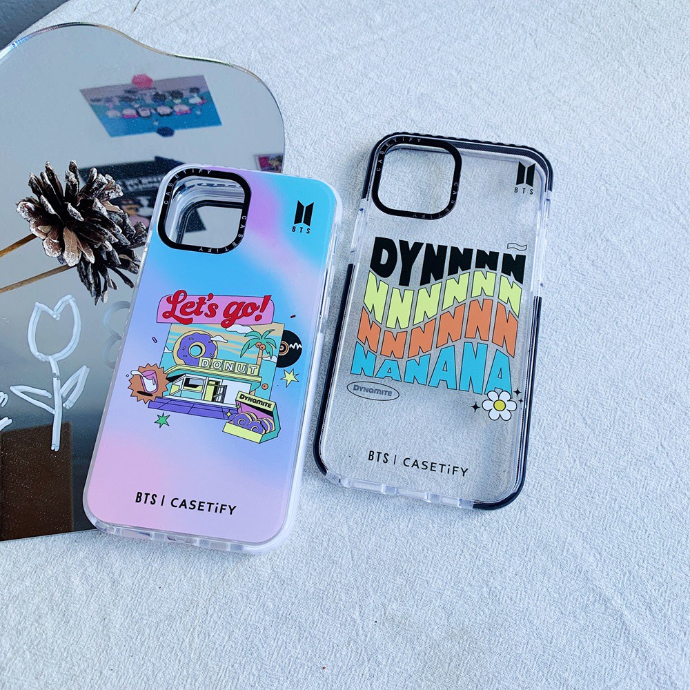 Casetify BTS Dynamite Ốp Lưng Silicone Họa Tiết Dễ Thương Cho Iphone 7 8 Plus 7 + 8 + X Xs Xr 11 11pro 12 Mini 12mini Pro Max Xsmax Se 2020