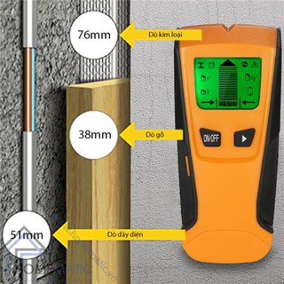 Máy dò kim loại, gỗ, ac âm tường đa năng th210