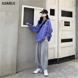 Áo nỉ nữ dài tay có mũ + Quần jogger thời trang Hàn