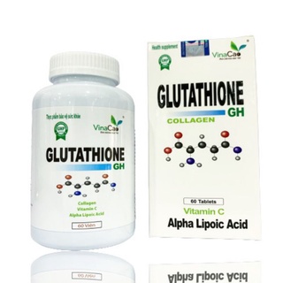 GLUTATHIONE NEW 500mg - Viên uống trắng da tàm nhang hộp to 60viên