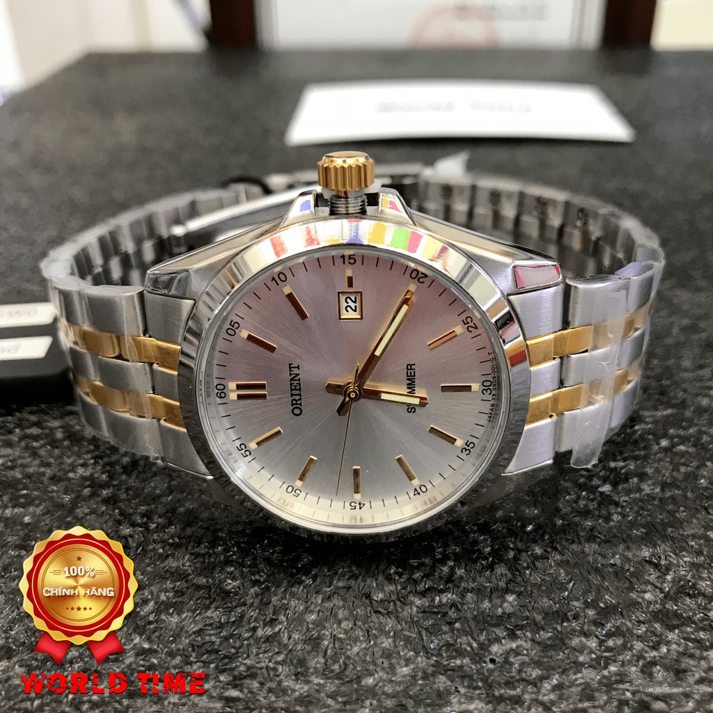 Đồng hồ Nam ♥️FREESHIP♥️ Model Orient SUND6001W0 [ Chính hãng full box ] Quartz , Dây thép