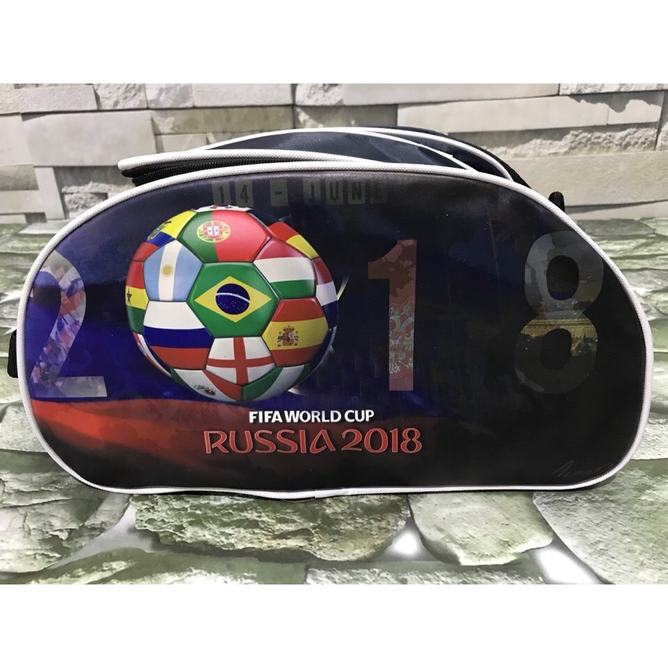 Túi đựng giày thể thao 2 ngăn 3d world cup 2018 Sportslink
