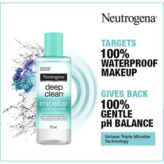 Nước Tẩy Trang Neutrogena Deep Clean Micellar Purifying Water 112ml