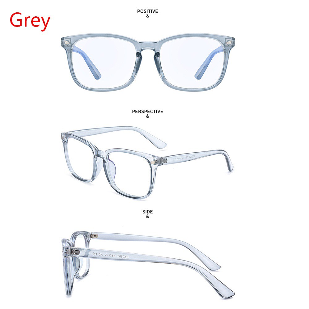 Kính mắt tròng trong suốt chống tia UV chống ánh sáng xanh thời trang unisex