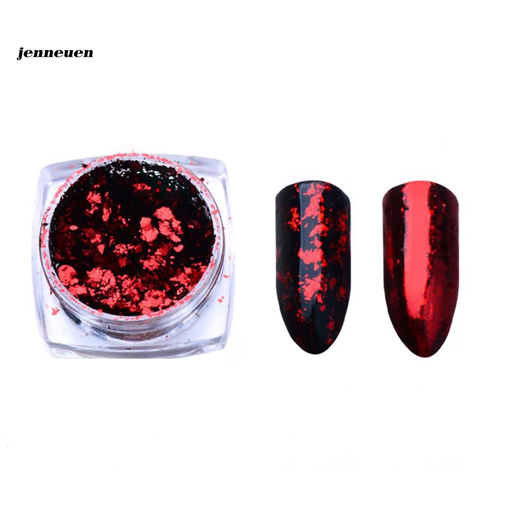 [Hàng mới về] Hộp kim tuyến lá nhôm lấp lánh 0.2g trang trí móng tay nghệ thuật