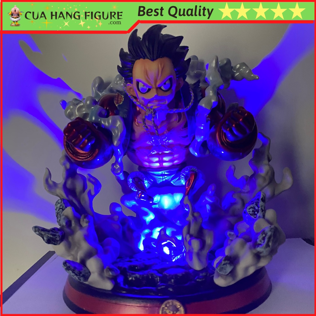 Mô hình Luffy Gear 4  phiên bản mới 2022 có hiệu ứng Led- Mô hình One Piece chất lượng cao