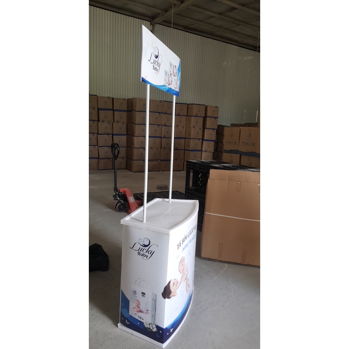 Quầy bán hàng di động - Booth Sampling nhựa