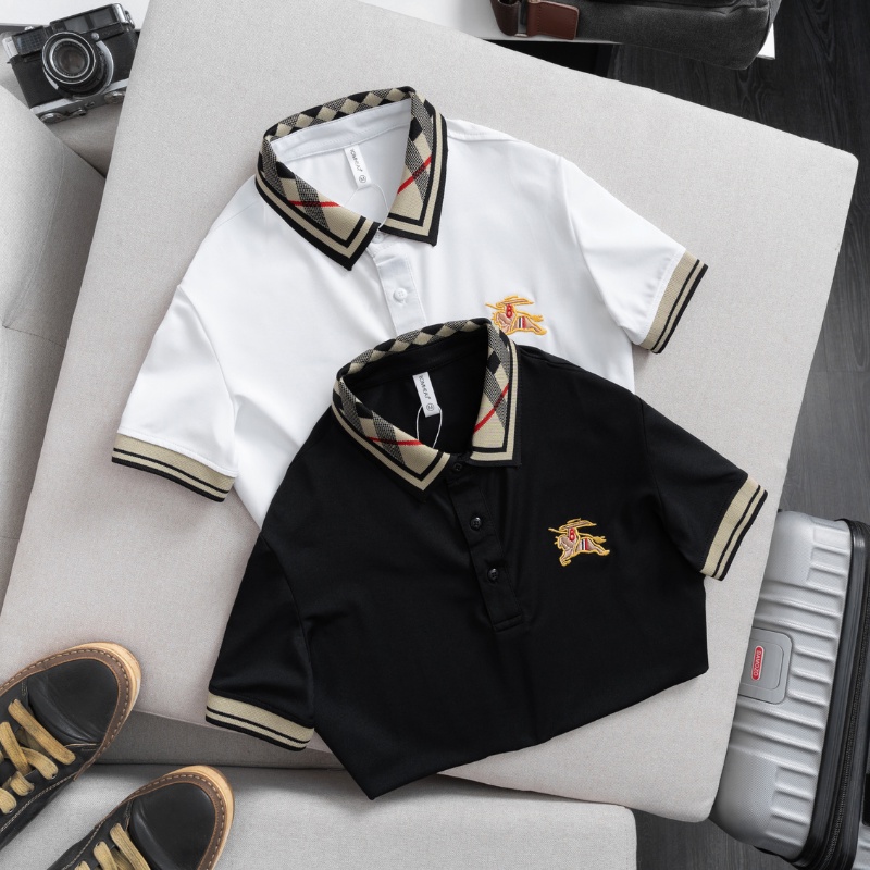Áo thun polo nam Burberry  cổ bẻ tay ngắn PEGASUS vải cá sấu cotton mềm mịn, chuẩn form trẻ trung sang trọng (ẢNH THẬT)