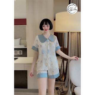 BỘ NGỦ LỤA cổ bẻ mềm mịn pijama