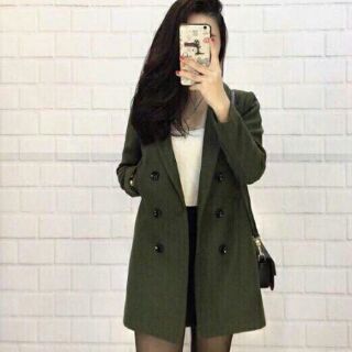 Măng tô dạ khoác Asos