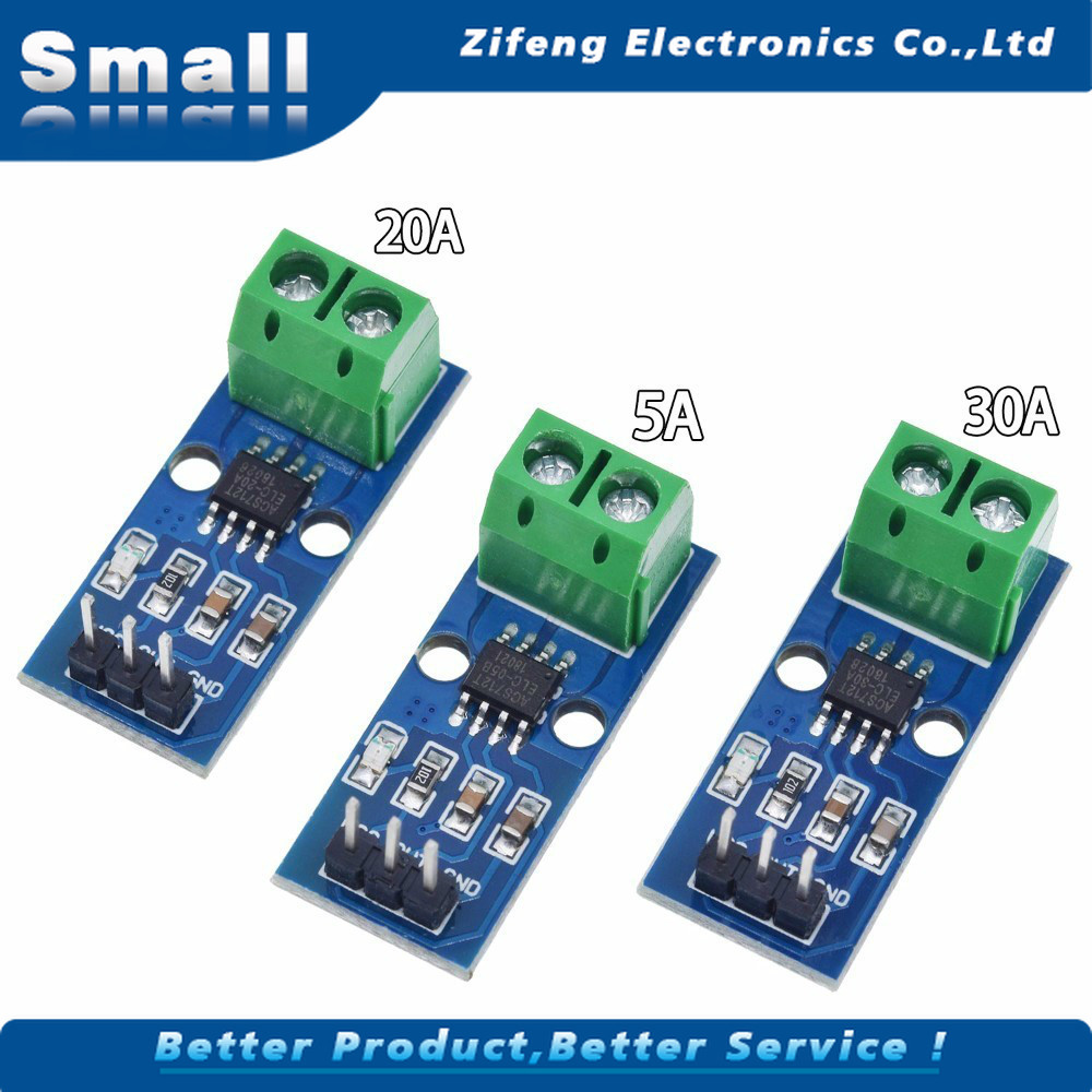 SENSOR Mô Đun Cảm Biến Dòng Điện 5a 20a 30a Acs712 Dành Cho Arduino Acs712Telc- 5a / 20a / 30a