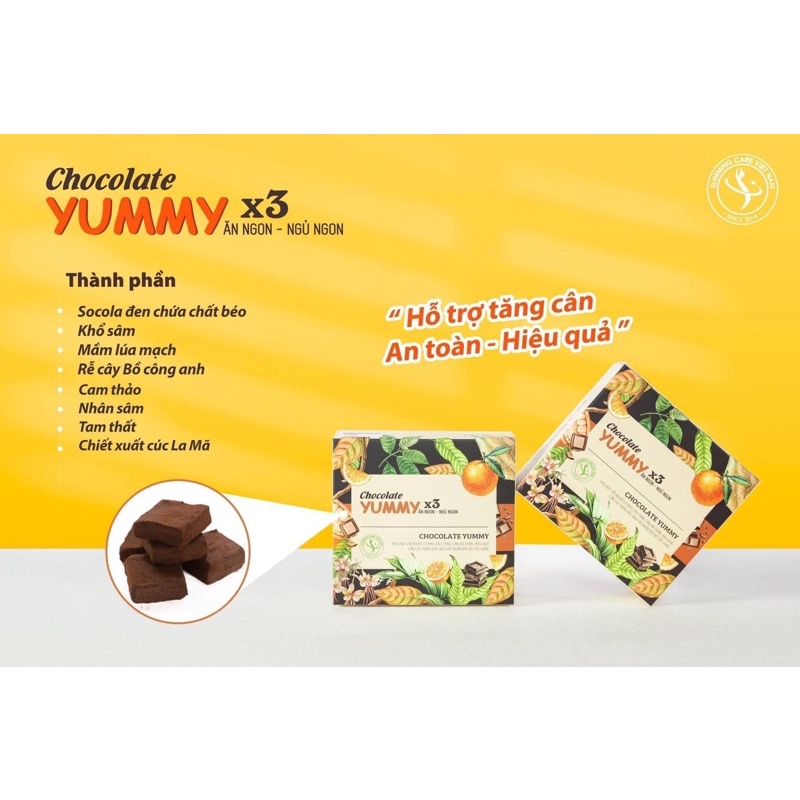 Kẹo socola tăng cân Yummy x3 - date 2024 😍
