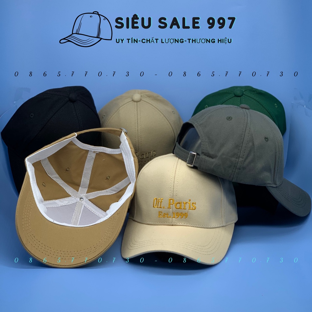 NÓN LƯỠI TRAI THÊU OFF PA RI 1999 MẪU MỚI HOT THỜI TRANG PHONG CÁCH