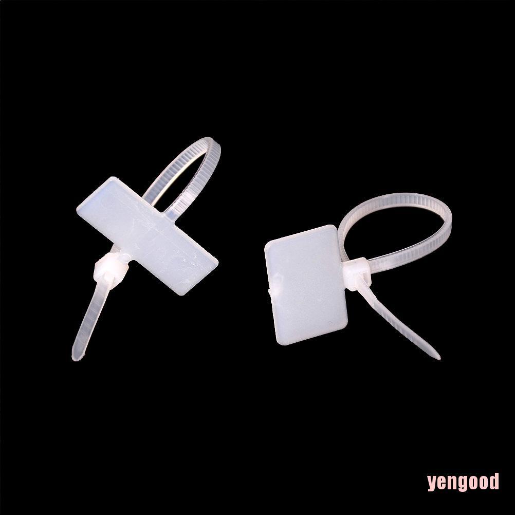 Bộ 100 sợi dây buộc cáp có thẻ đánh dấu RJ45 RJ12 chuyên nghiệp