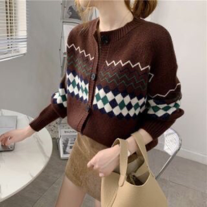 ÁO CARDIGAN LEN DỆT NHẸ NHÀNG HÀN QUỐC