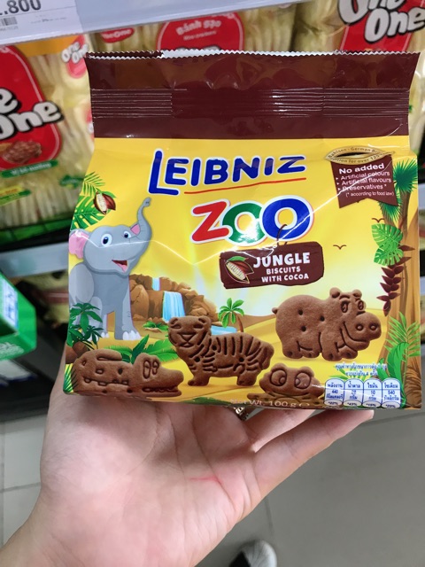 Bánh quy cacao Leibniz Zoo Animals G100g