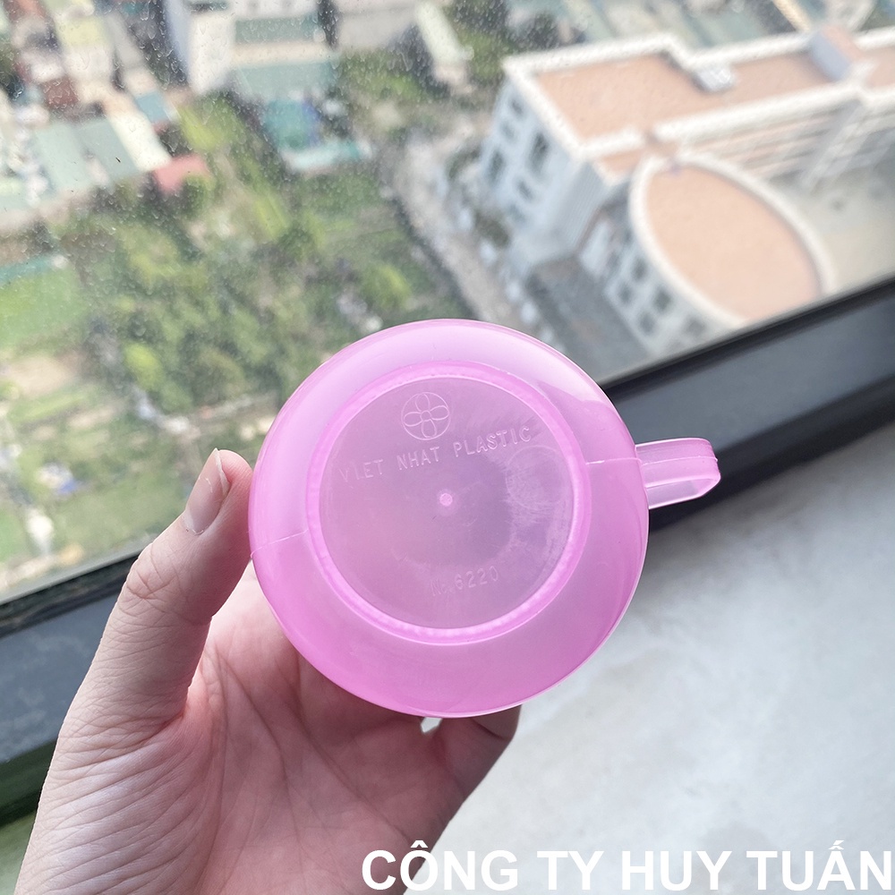 Ly uống nước mini có quai cầm chính hãng Việt Nhật 6220 - Cốc uống nước chất liệu nhựa PP cao cấp (CB06)