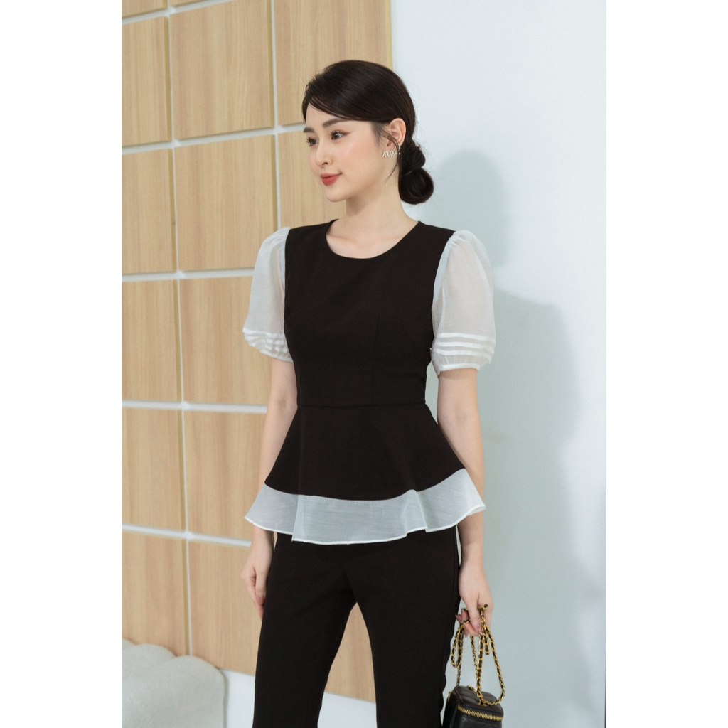 Áo tay trần nếp bèo gấu TIINSTORE AHN373
