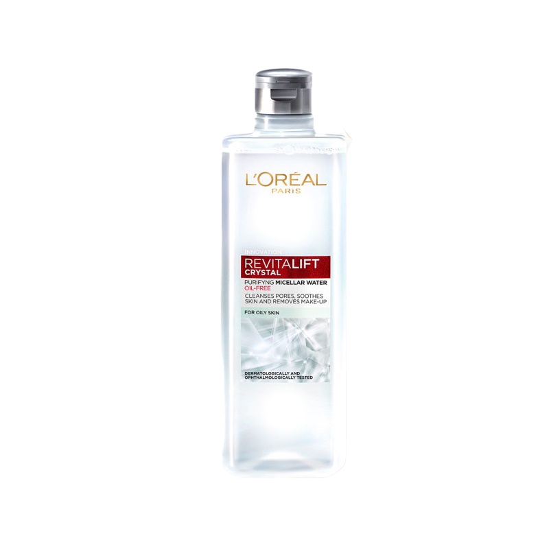 Nước tẩy trang kiềm dầu L'Oreal Paris 3-in-1 Micellar Water 400ml