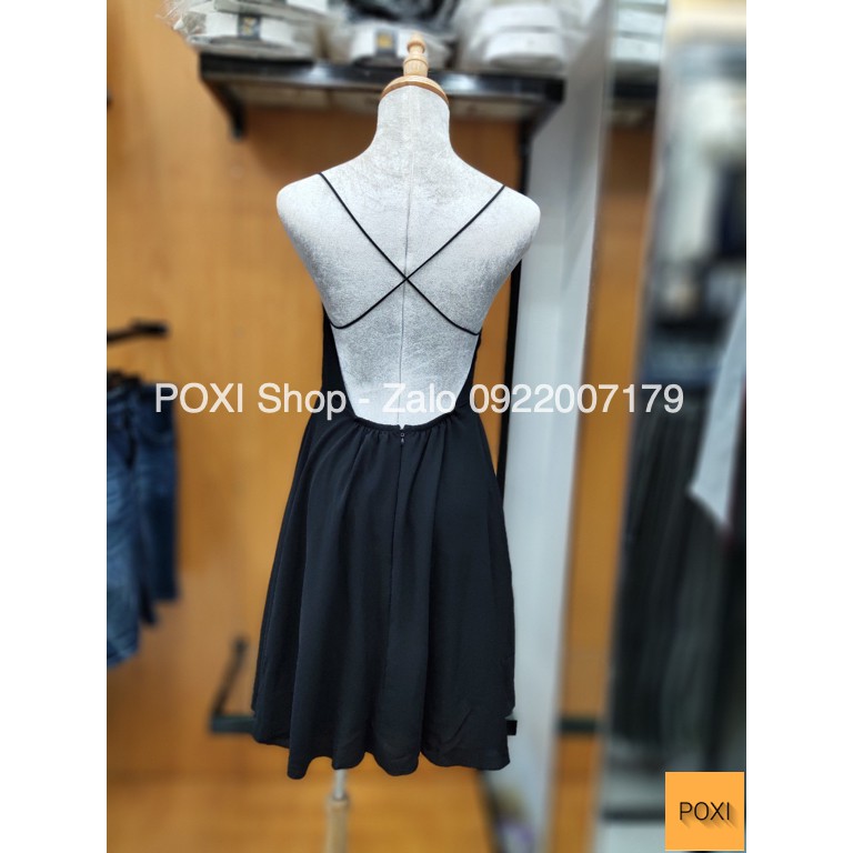 [ẢNH THẬT] Đầm Xoè Dây Chéo Lưng Sona (ĐEN) | BigBuy360 - bigbuy360.vn