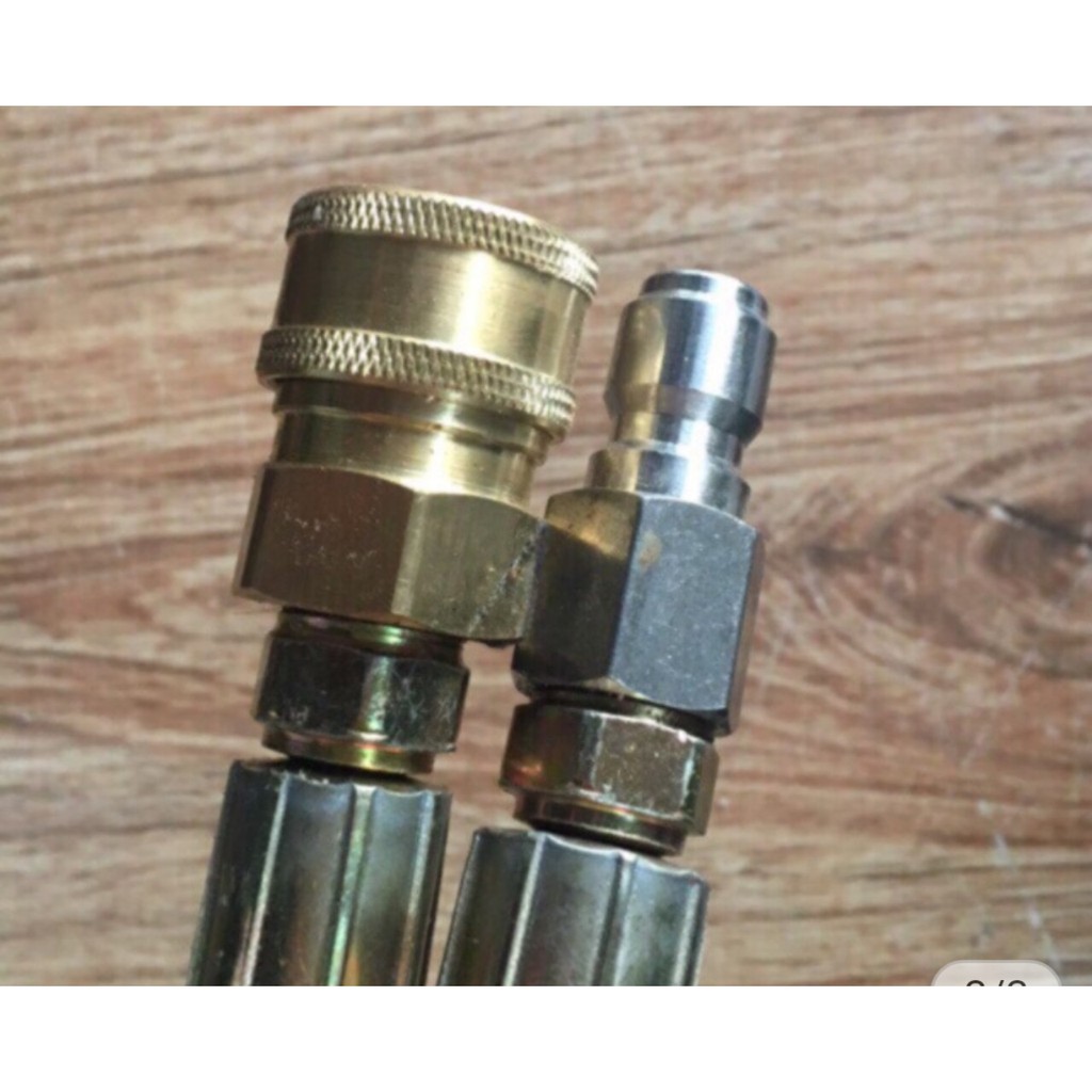 Khớp nối nhanh dây rửa xe máy cao áp loại 3/8 ren 17mm