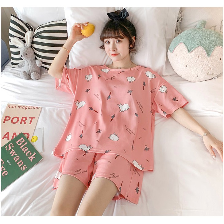 Đồ bộ mặc nhà nữ mùa hè cotton cao cấp bigsize SAMSU MT05