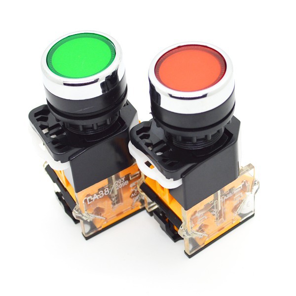 Công tắc nút nhấn nhả phi22mm / nút nhấn giữ phi 22mm