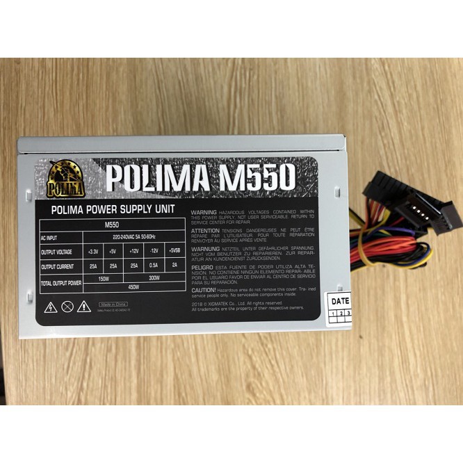 Combo nguồn ATX 480w và Polima M550
