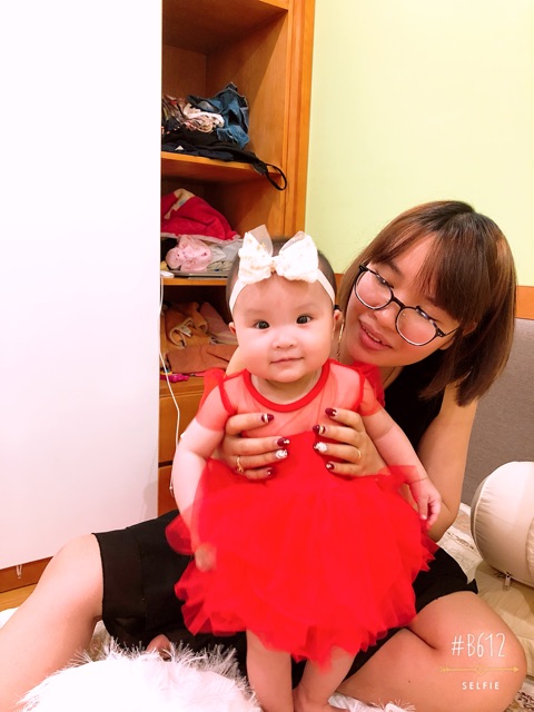 [Tặng băng đô] Váy công chúa voan bồng Hàn Quốc cho bé gái
