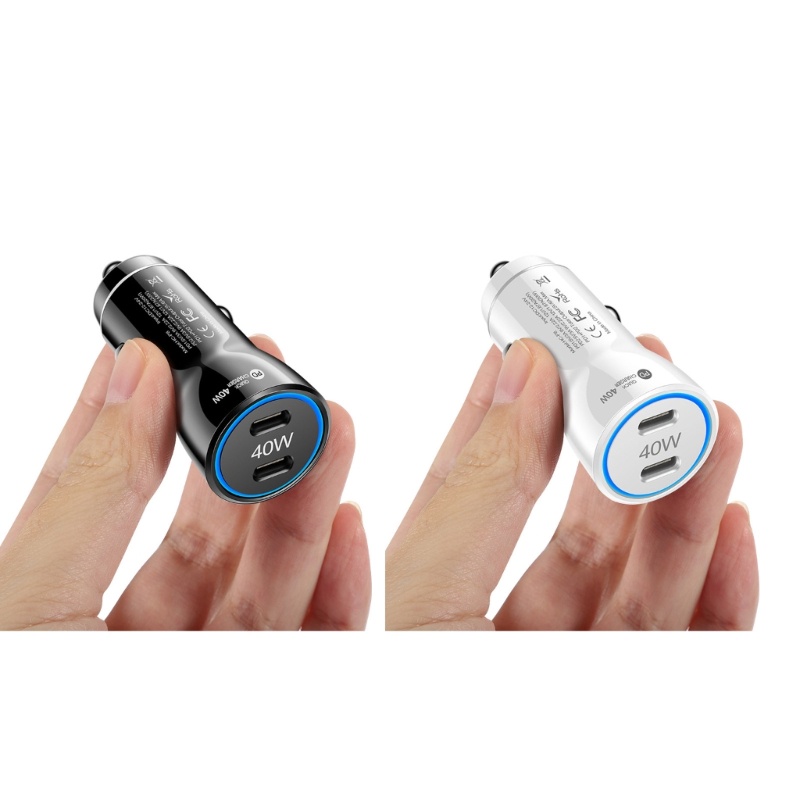 Tẩu Sạc Nhanh PD + PD Điện Áp Đầu Vào 12-24V Cho Xe Hơi