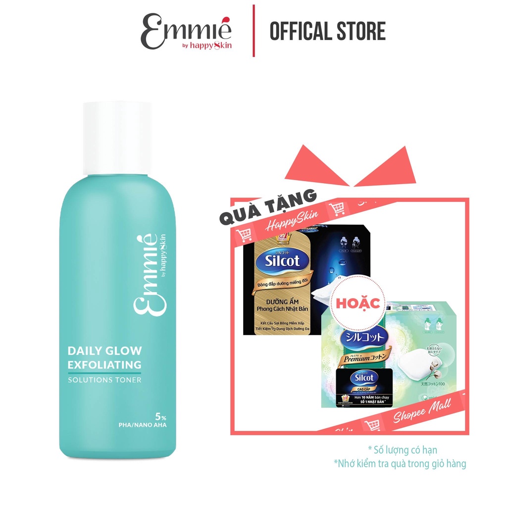 [Mã FMCGMALL -8% đơn 250K] Dung dịch cân bằng da và tẩy tế bào chết 5% PHA/ NANO AHA 230ml Emmié by HappySkin | BigBuy360 - bigbuy360.vn