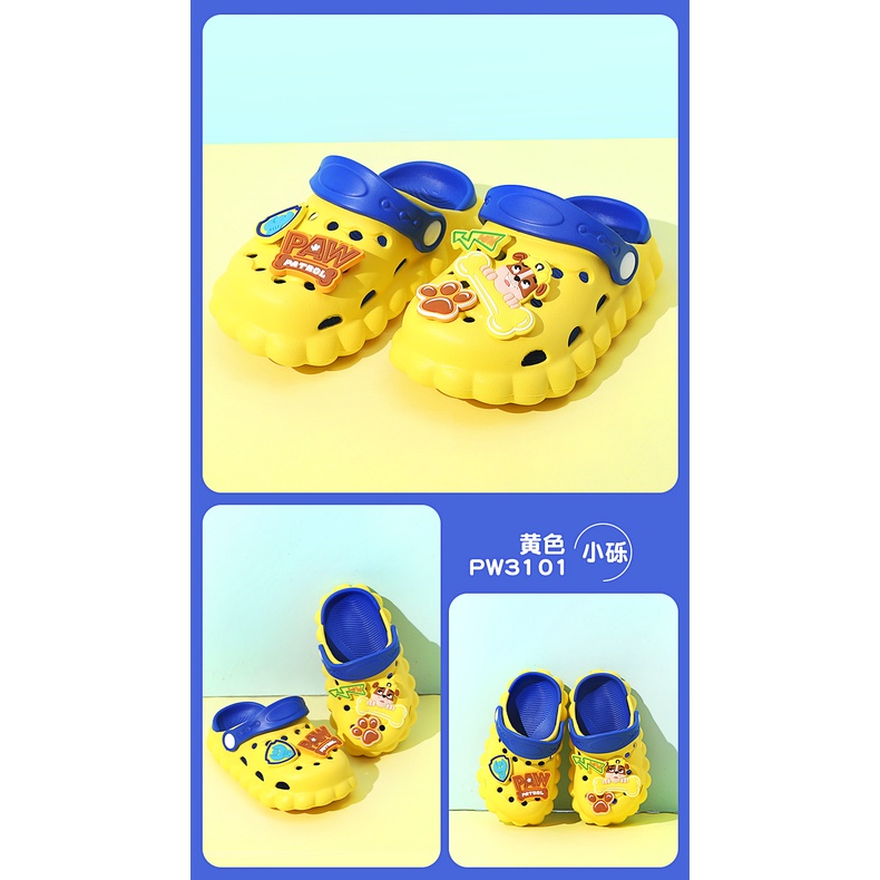 Dép crocs phong cách hoạt hình Biệt đội cún cứu hộ thời trang 2022 cho bé