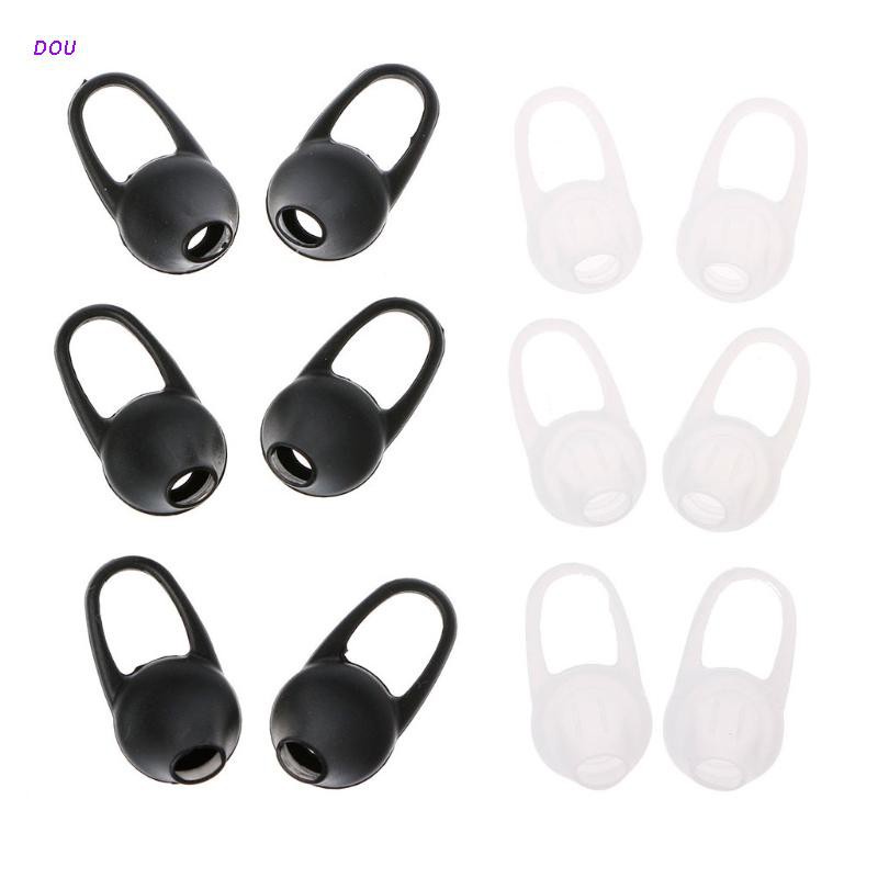 DOU 6Pcs Silicone In-Ear Bluetooth Earphone Earbud Tips Headset Earplug Cushion Cover