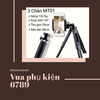 Giá đỡ livestream, giá đỡ 3 chân, Xoay 360 độ, tripod support, gậy tự sướng, gậy chụp ảnh