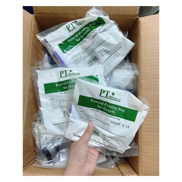 Túi Súc Ruột Enema thải độc đại tràng, túi cho ăn 1200ml