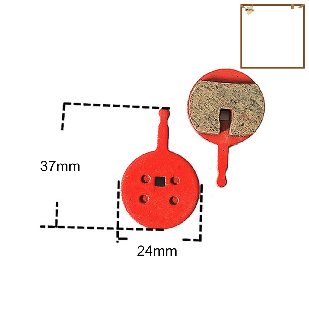 1 Cặp Má Phanh Xe Đạp MTB Không Gây Tiếng Ồn Có Thể Tháo Rời Tiện Dụng