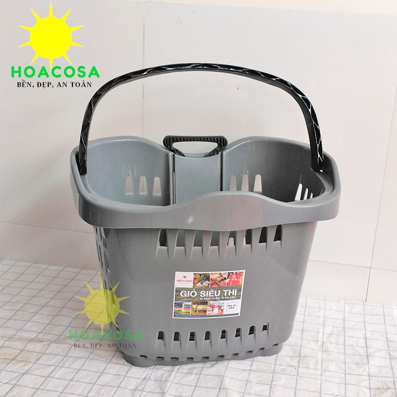 Giỏ Kéo Siêu Thị Có Bánh Xe Hiệp Thành, Dày, Đẹp, Tiện Lợi- Đồ Gia Dụng Hoacosa
