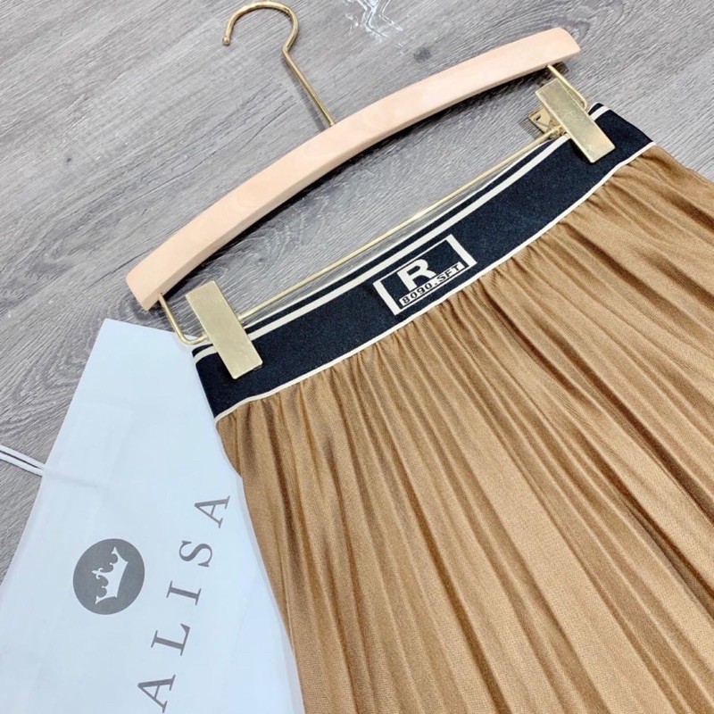 Chân váy dạ xếp ly cạp chữ cao cấp-ALISA | BigBuy360 - bigbuy360.vn