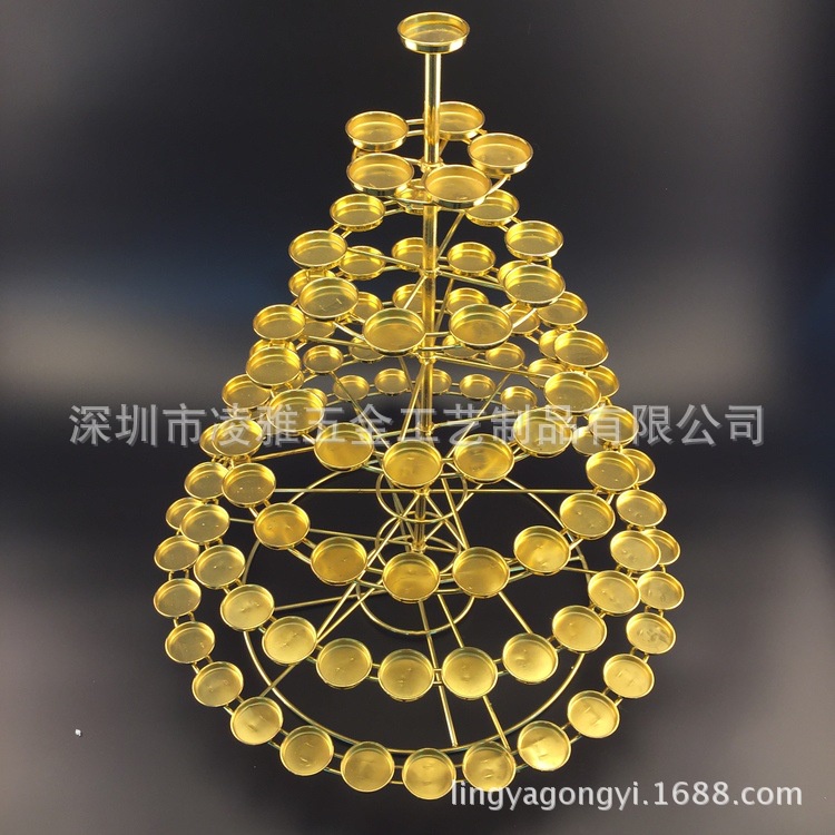 Đèn dược sư 108 ngọn , tháp đế nến 7 tầng  hợp kim ,  đế đèn cúng dường phật.