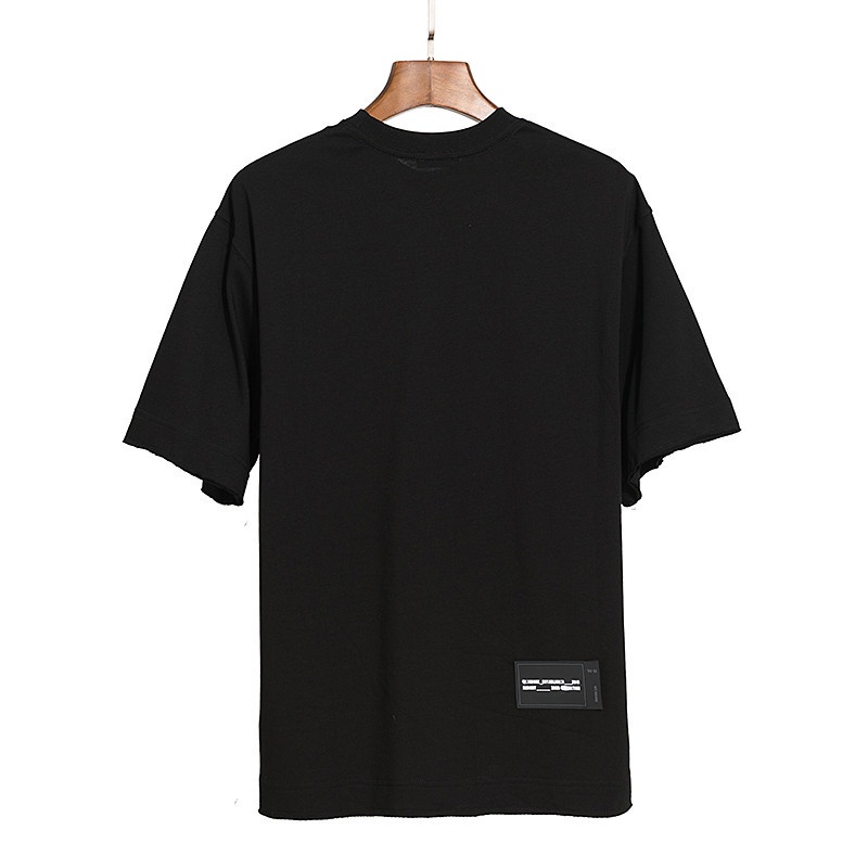 Áo Thun Cotton Ngắn Tay Dáng Rộng In Chữ WE11DONE Màu Bạc Thời Trang Cho Nam Và Nữ